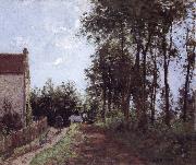 Camille Pissarro The Road near the farm La route pres de la ferme painting